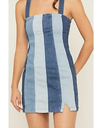Show Me Your Mumu Women's Coronado Sleeveless Corset Denim Mini Dress