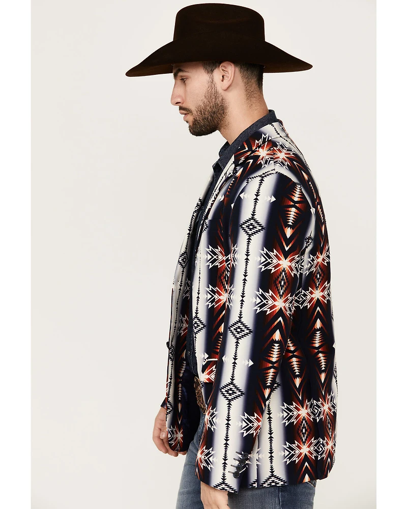 Rock & Roll Denim Men's Southwestern Print Sportcoat
