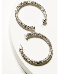 Idyllwind Women's Avalon Silver Hoop Earrings