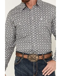 Panhandle Men's Select Medallion Print Long Sleeve Snap Western Shirt