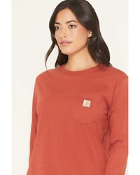 Carhartt Women's TENCEL™ Fiber Series Loose Fit Long Sleeve Crewneck Pocket T-Shirt