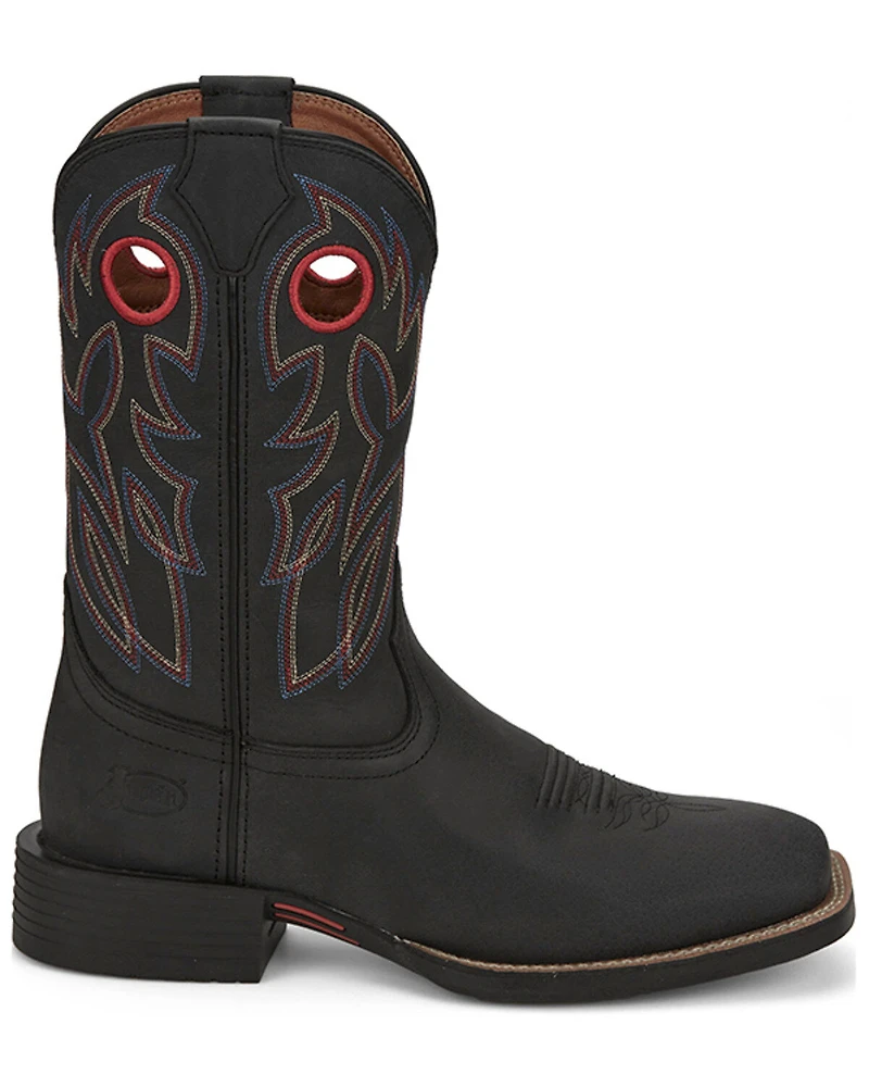 Justin Men's 11" Bowline Western Boots - Broad Square Toe