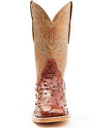 Shyanne Women's Brandie Exotic Ostrich Western Boots - Broad Square Toe
