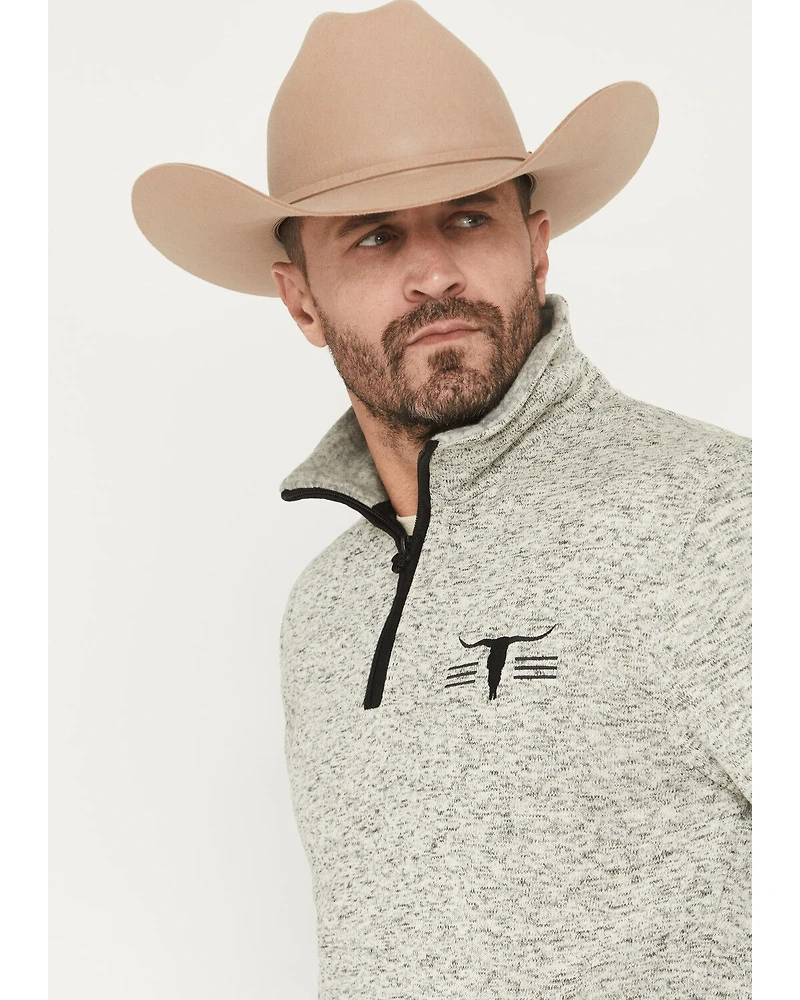 Cowboy Hardware Men's Heathered 1/4 Zip Pullover