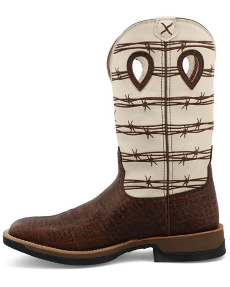 Twisted X Men's 12" Elephant Print Tech Western Performance Boots - Broad Square Toe