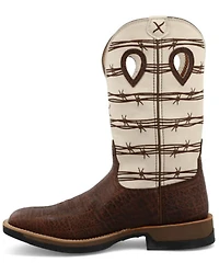 Twisted X Men's 12" Elephant Print Tech Western Performance Boots - Broad Square Toe