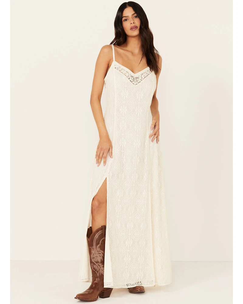 Idyllwind Women's Wyn Maxi Lace Slip Dress