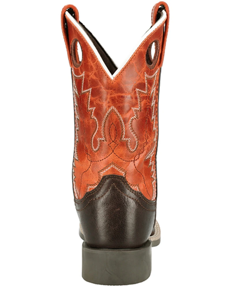 Smoky Mountain Little Boys' Dusty Western Boots - Broad Square Toe