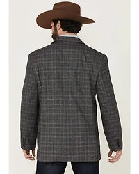 Rock & Roll Denim Men's Plaid Print Button-Down Sport Coat