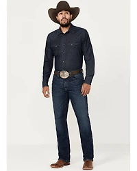 Ariat Men's M4 Colman Ferrin Dark Wash Relaxed Bootcut Durable Stretch Jeans - Big
