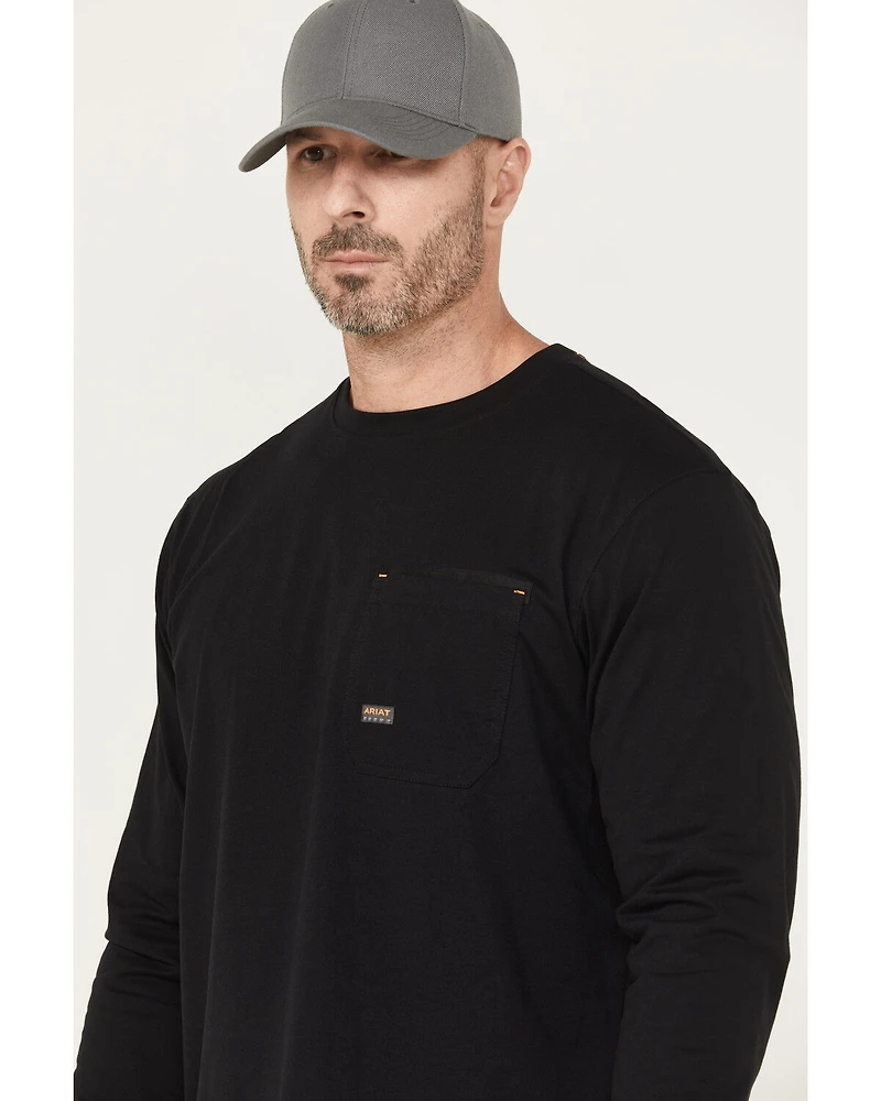 Ariat Men's Rebar Workman Born For This Long Sleeve Graphic T-Shirt