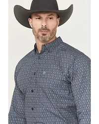 Ariat Men's Colson Geo Print Long Sleeve Button-Down Western Shirt