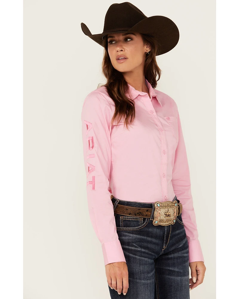 Ariat Women's R.E.A.L Team Kirby Long Sleeve Button-Down Stretch Western Shirt