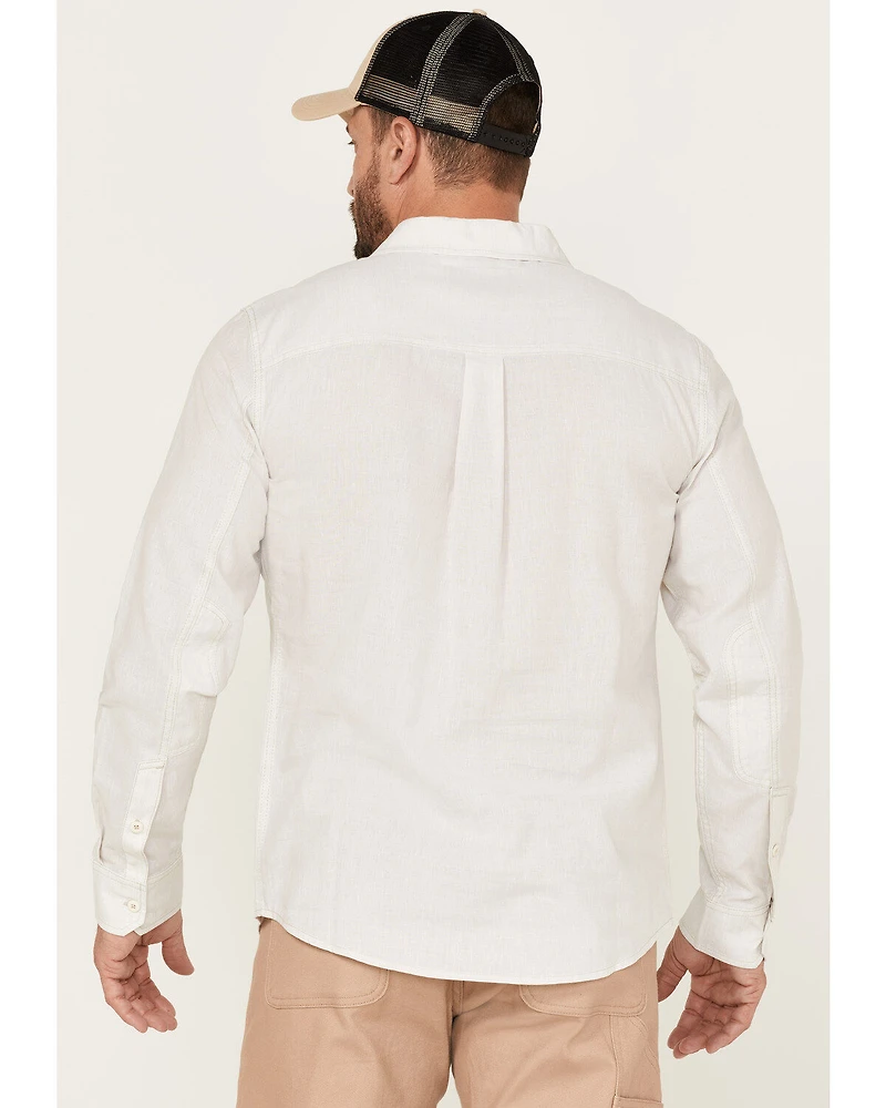 Brothers and Sons Men's Performance Solid Long Sleeve Button Down Western Shirt