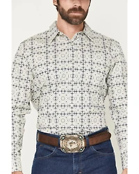Gibson Trading Co Men's Initiate Medallion Print Long Sleeve Button-Down Western Shirt
