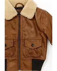 Urban Republic Infant Boys' Faux Leather Bomber Jacket