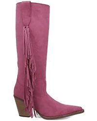 Dingo Women's Twister Suede Fringe Tall Western Boots