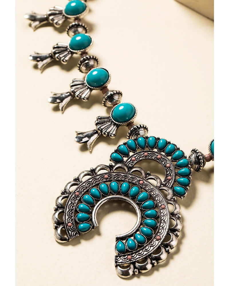 Shyanne Women's The Oasis Squash Blossom Necklace