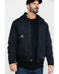 Ariat Men's Black Rebar Washed Dura Canvas Insulated Work Coat - Big & Tall