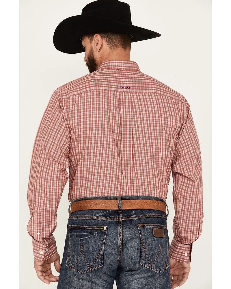 Ariat Men's Kairo Plaid Print Long Sleeve Button-Down Western Shirt