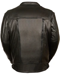 Milwaukee Leather Men's Utility Pocket Motorcycle Jacket