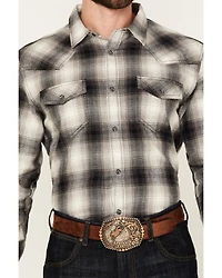 Cody James Men's Concho Plaid Print Long Sleeve Snap Western Shirt - Tall