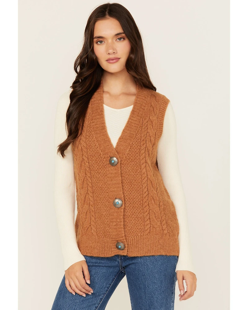 Cotton & Rye Women's Novelty Pun Cable Knit Vest