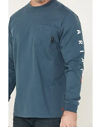 Ariat Men's FR Hard Head Long Sleeve Pocket Work Shirt