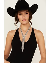 Wonderwest Women's Annalee Rhinestone Lariat Necklace