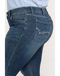 Wrangler Women's Dark Wash Bootcut Jeans - Plus