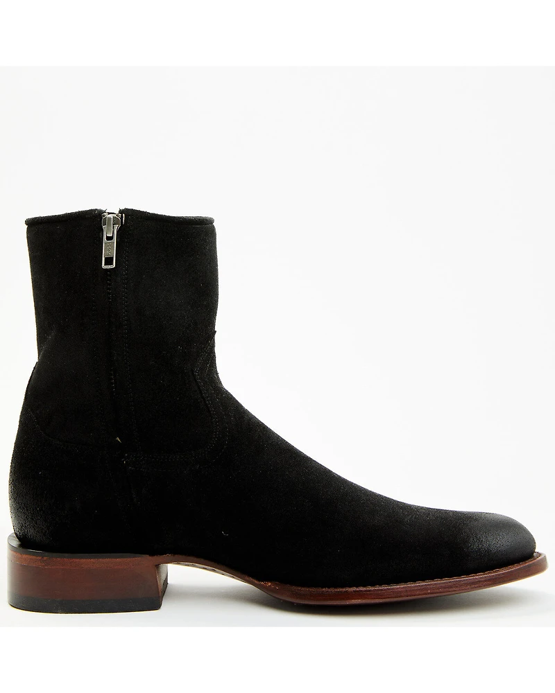 Moonshine Spirit Men's Pancho Roughout Ankle Boots - Round Toe