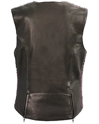 Milwaukee Leather Women's Lightweight Crinkle Snap Front Vest - 4X