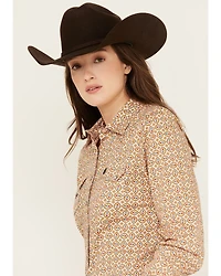 Cinch Women's Geo Print Long Sleeve Snap Western Shirt