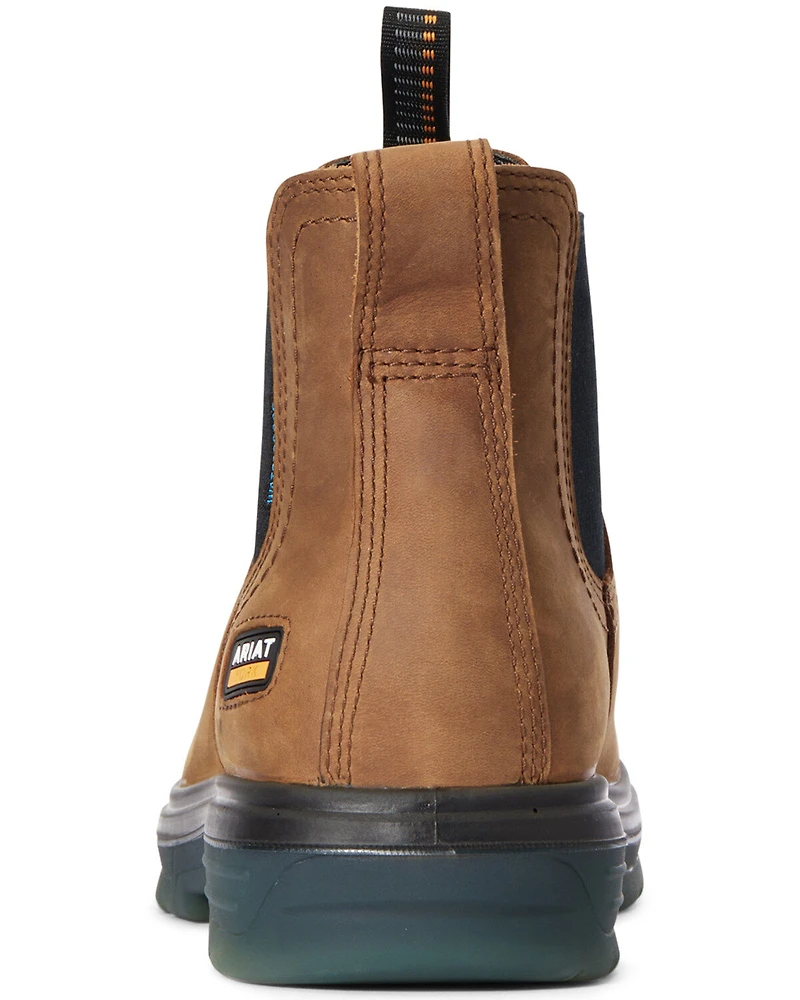 Ariat Men's Turbo Chelsea Waterproof Work Boots - Soft Toe