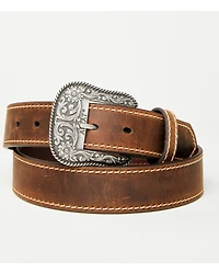 Ariat Women's Leather Belt with Engraved Buckle