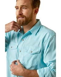 Ariat Men's Ace Retro Fit Solid Long Sleeve Snap Western Shirt