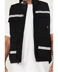 Hawx Men's Reflective Insulated Canvas Work Vest