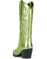 Jeffrey Campbell Women's Dagget Metallic Western Boots - Snip Toe