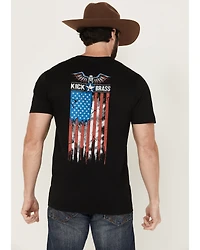 Kick Brass Men's Eagle Short Sleeve Graphic T-Shirt