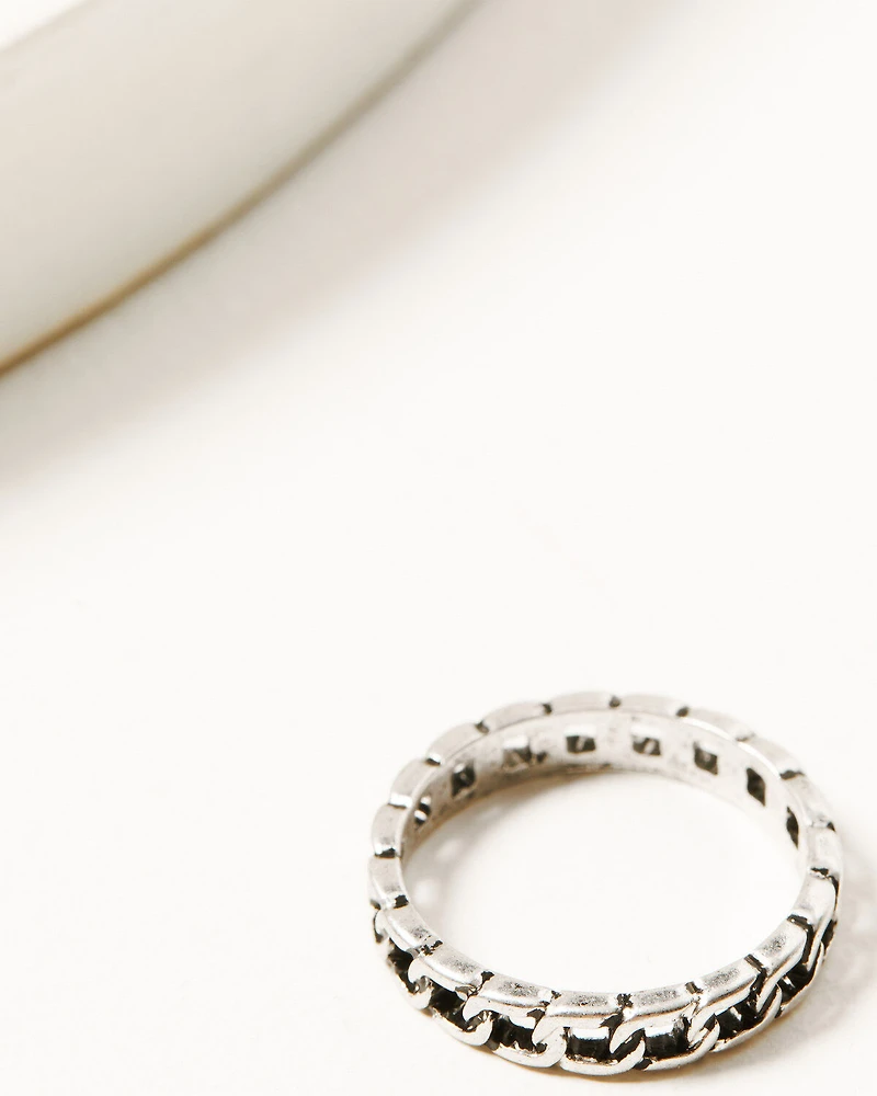 Shyanne Women's Silver Longhorn & Turquoise Abalone 5-piece Ring Set