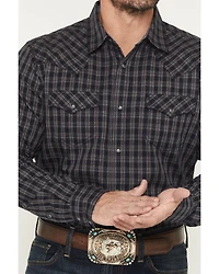 Cody James Men's Redstone Ranch Plaid Print Long Sleeve Snap Western Shirt