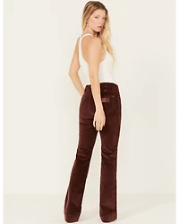 Wrangler Retro Women's Corduroy High Rise Stretch Trouser Jeans