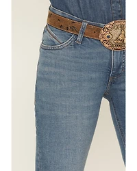 Wrangler Women's Aubree Dark Wash Mid Rise Ultimate Riding Willow Bootcut Stretch Denim Jeans