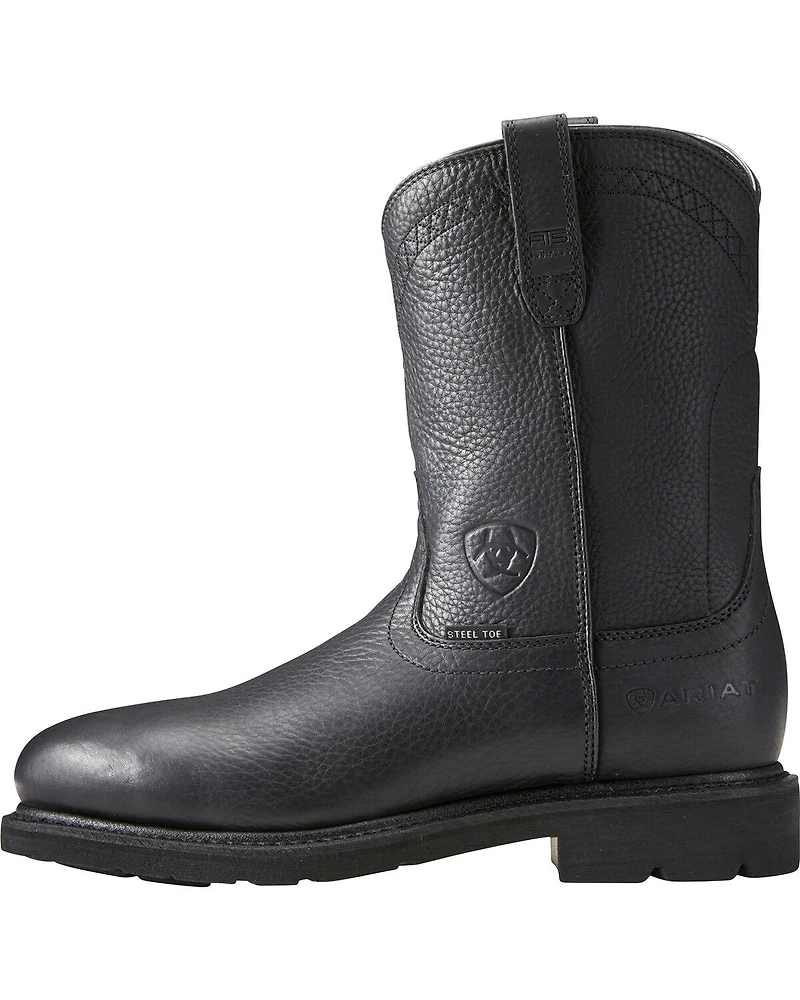 Ariat Sierra Men's Black Work Boots - Steel Toe