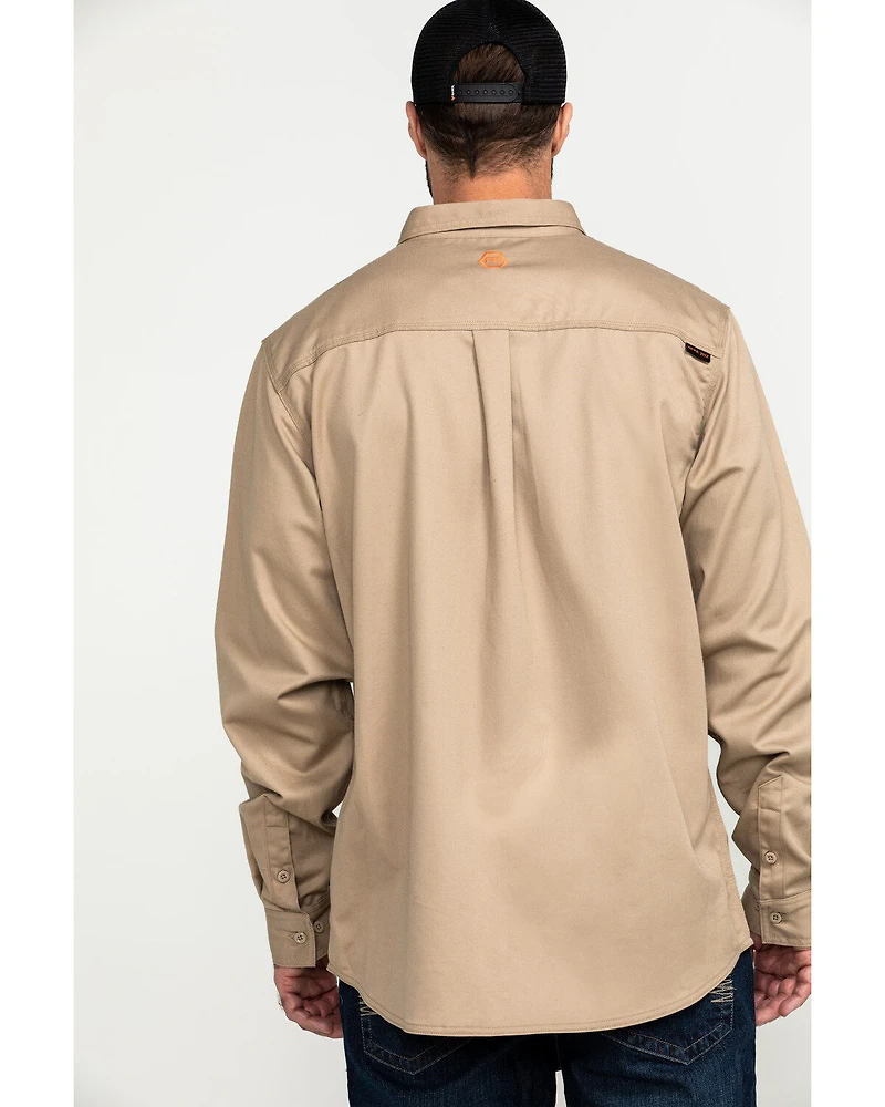 Hawx Men's FR Long Sleeve Woven Work Shirt