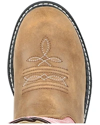 Smoky Mountain Little Girls' Buffalo Western Boots - Round Toe