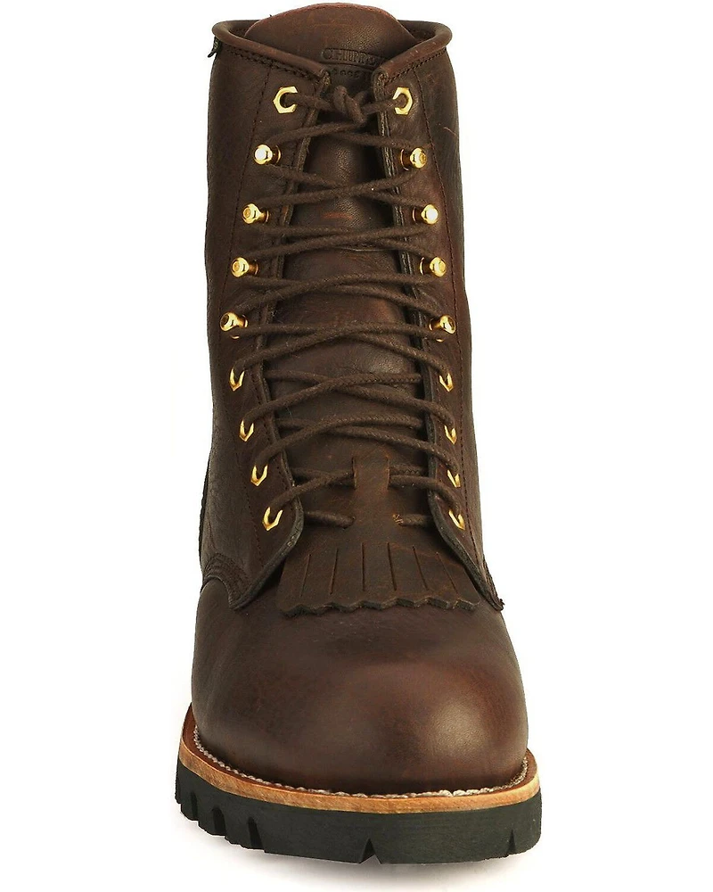 Chippewa Men's Waterproof Insulated 8" Logger Boots - Steel Toe