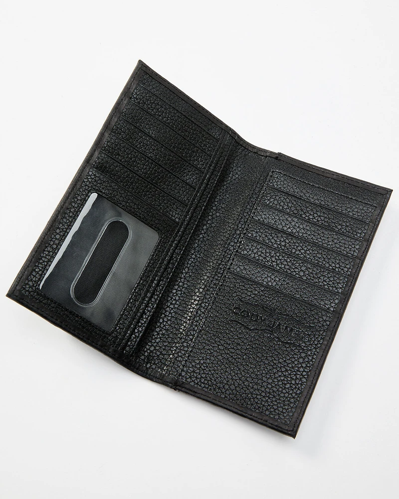 Cody James Men's Crocodile Embossed Rodeo Wallet