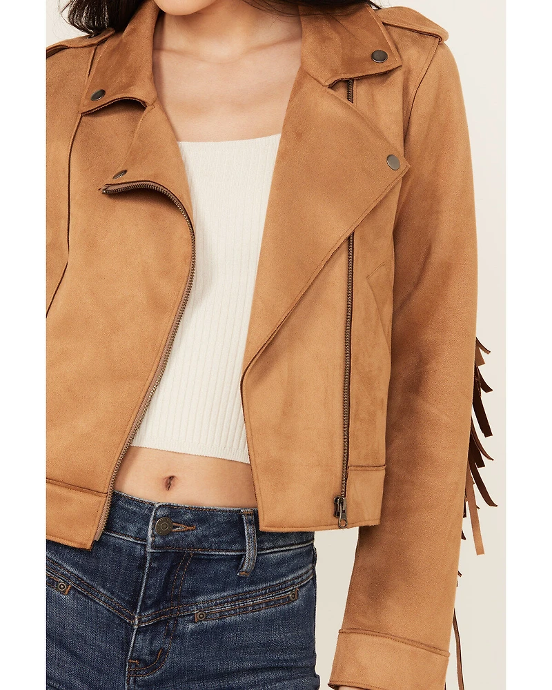 Idyllwind Women's Boxcroft Fringe Moto Jacket