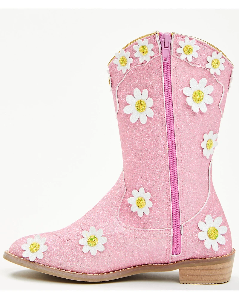 Wild + Rae Toddler Girls' Oopsie Daisies Western Boots - Round Toe